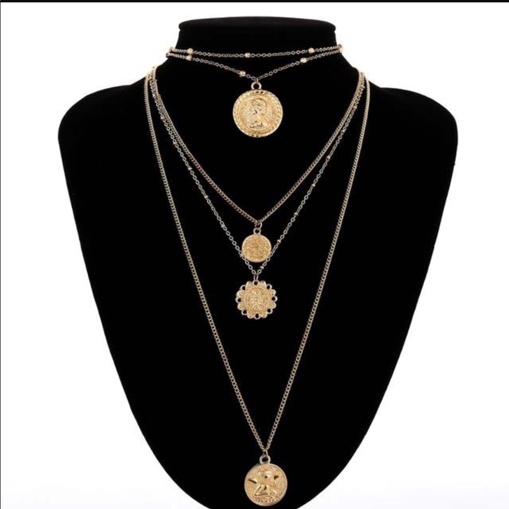 Layered Adjustable Necklace New - Picture 4 of 4